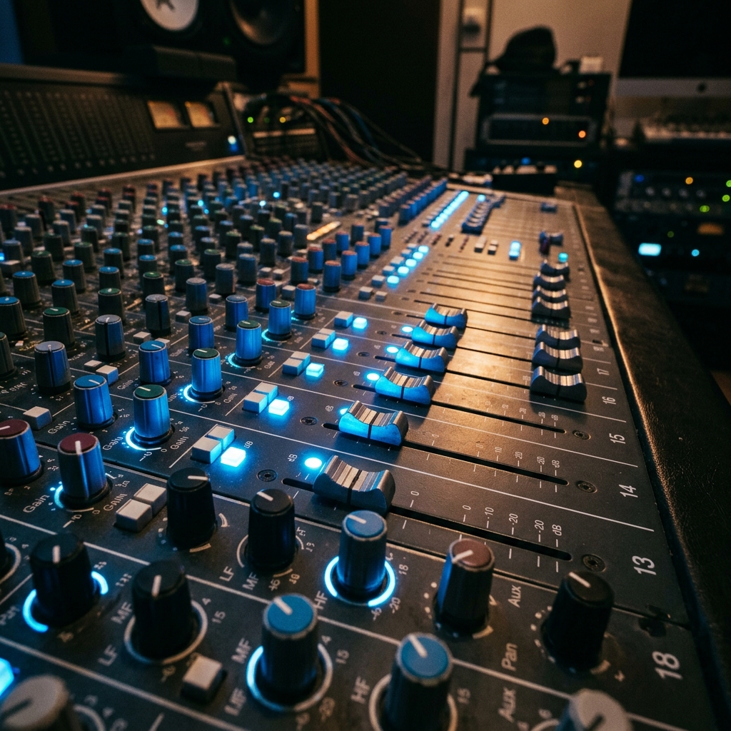 Mixing Board Close Up